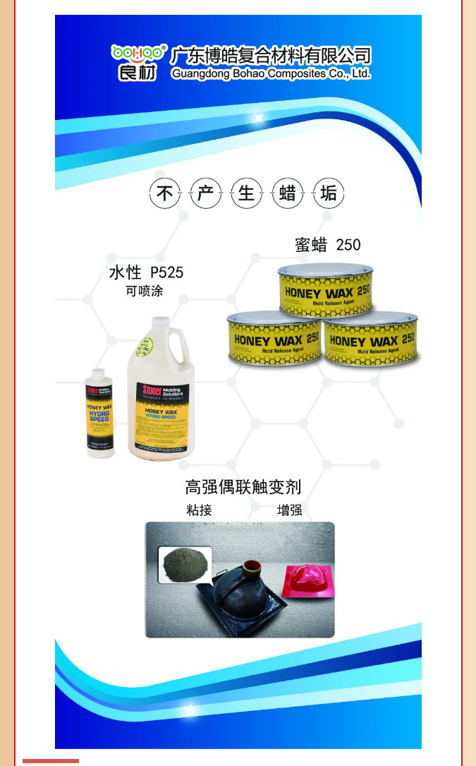 第26届复材展广东博皓热推产品：美国Stoner脱模剂、高强偶联触变剂