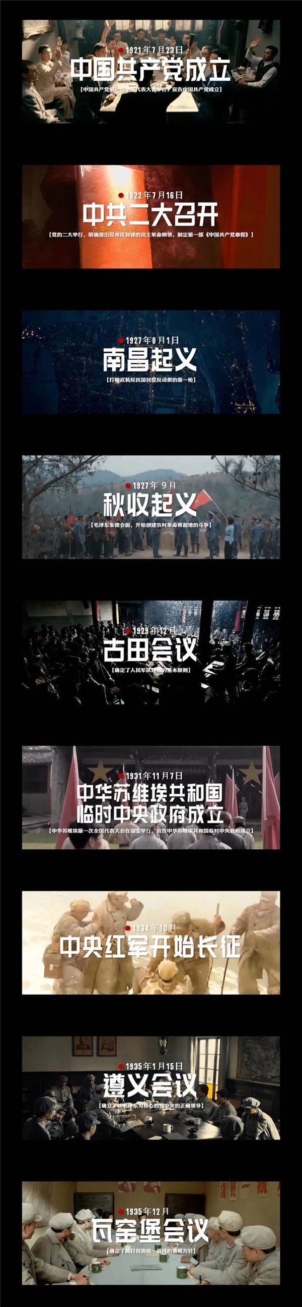 建党百年历史上那些里程碑事件